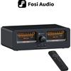Fosi Audio LC30 Amplificatore Altoparlante Switcher 2-in-2 Out Doppio VU Meter analogico Switcher audio con display DB con telecomando