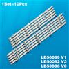 NONE Striscia di retroilluminazione a LED per Philips LB50086 V1_01 50PUS6703/12 50PUS6162 50PUS6503/12 50PUS6272 210BZ04DL 210BZ04DR TPT500B5_U1T01D