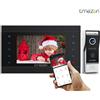 TMEZON Tuya App Home Intercom System Wireless WiFi Smart IP Video campanello 1080P 7 pollici con campanello cablato 1x1080P