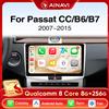 Ainavi Autoradio Per Volkswagen VW Passat B7 B6 CC 2007 - 2015 Wireless Carplay Radio Android Auto Car Lettore Multimediale 2 Din