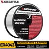 NONE Fili per saldatura MIG in filo di alluminio ARCCAPTAIN ER4043 Diametro 0,8/0,9 mm Bobina da 1 libbra per saldatrice Mig