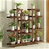 Wisfor Scaffale per piante in legno Supporto per vasi da fiori Espositore per piante multistrato per interni ed esterni