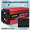 TATALIKEN Inverter 12V 220V 5000W 6000W 7000W 8000W 24V DC a 220V AC Convertitore di tensione a onda sinusoidale pura 12 220 Micro inverter per auto di potenza