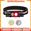 Sofirn H25LR LED 90 Lampada frontale ricaricabile ad alto CRI Potente torcia frontale leggera con luce bianca brillante Torcia rossa profonda da 660 nm
