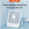 JISULIFE Ventilatore da tavolo portatile piccolo e ultra silenzioso, ventilatore da tavolo ricaricabile tramite USB, con vento potente a 4 velocità, ventilatore per ufficio