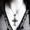 LKLRYWBD Collana con croce gotica ornata, gioielli gotici, collana di dichiarazione, ciondolo croce, regalo, collana gotica classica,