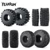 YEAHRUN 1.9/2.2 pollici 120/122/125/130mm pneumatici in gomma per Axial SCX10 III AXI03007 90047 Capra TRX-4 1/10 RC Car Monster Truck Part