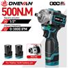 ONEVAN 500N.M Avvitatore elettrico senza spazzole 3in1 Cordless 1/2 pollici Chiave cacciavite Trapano Batteria agli ioni di litio Utensile elettrico