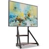 unho Supporto da pavimento per TV con rotelle regolabile in altezza Staffa di montaggio per TV industriale per carico massimo di 40-75 pollici 80 kg