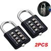 NONE Codice password a 8 cifre Lucchetto a combinazione esterno Valigia impermeabile in lega di zinco Bagagli da viaggio Smart Lock con chiave antifurto