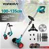 Yofidra Tosaerba Elettrico Tenuto In Mano Cordless Tagliaerba Da Giardino Lunghezza Regolabile con 2 Batteria Per Makita 18V Batteria Spille