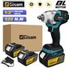 Gisam Gami 520N.M Avvitatore elettrico senza spazzole Avvitatore elettrico a batteria da 1/2 pollici per Makita 18V Batteria Cacciavite a perno Utensile elettrico