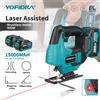 Yofidra Seghetto alternativo elettrico YOFIDRA Brushless da 19 mm con laser a infrarossi, velocità variabile, multifunzione, compatibile con batteria Makita 21V.