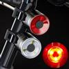 Htomaza Luce Posteriore Multifunzione per Bicicletta 200 Lumen, LED Impermeabile per MTB, Luce Posteriore per Casco e Sella, Torcia