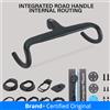 ULLICYC Nessun logo T1 bici da strada cavo interno in fibra di carbonio completo cabina manubrio bicicletta integrata per 360mm-380mm con distanziatori di montaggio