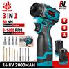 ONEVAN 21 + 2 Cacciavite elettrico senza spazzole Mini 3IN1 Cacciavite a batteria Trapano elettrico Strumento di riparazione per la perforazione del legno domestico