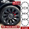 YIKUN 4 pezzi per Tesla Model Y 21 pollici coprimozzo Patch Wheel Performance tappo ruota di ricambio accessori per copertura completa del cerchione 2018-2023 HubCap