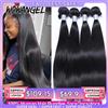 wowangel Wow Angel 28 fasci di capelli umani diritti dell'osso da 30 pollici 1/3/4 pezzi 10A estensioni dei capelli remy peruviani fasci di tessuto capelli vergini