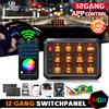 NONE COLIGHT Pannello interruttori a 12/8 gruppi con controllo app Accensione/spegnimento Pannello interruttori multifunzione 12V 24V per camion Auto Barca Camion RV SUV
