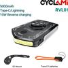 CYCLAMI RVL01 Faro per bicicletta Luce anteriore diurna 5000 mAh Luce di sicurezza per bicicletta Visibilità per Garmin XOSS IGS Ricarica