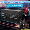 Foval Convertitore di trasferimento di tensione con onda sinusoidale pura DC 12V a AC 220V 230V 1500W/2200W/2600W/3000W Presa UE Accessori auto