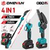 ONEVAN Motosega elettrica telescopica ONEVAN 3500W senza spazzole 4 in 1, forbici per potatura rami alti, attrezzo da giardino per batterie da 21V 18V