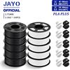 JAYO PLA + Filamento 3D 1.75MM 10 Rotoli PLA PLUS Filamento per stampante 3D Filamento per stampa 3D avvolto ordinato Bobina da 1,1 kg Elevata tenacità