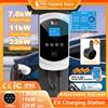 feyree Caricatore EV Feyree 32A 7.6KW Tipo 2 con Cavo, Caricatore per Auto Elettrica EVSE Wallbox 11KW 22KW Trifase Presa IEC62196-2 con Controllo APP per Auto Elettriche
