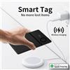RSH Tracker Ultra Sottile per Apple Airtag, Localizzatore per Borse, Portafogli, Valigie, Tracker Bluetooth con Ricarica Wireless