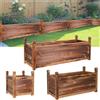 NONE Fioriera rialzata in legno per interni ed esterni fioriera per erbe vegetali vaso da giardino espositore per fiori
