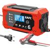 EAFC Caricabatteria per auto 12V 6A Tipo di riparazione a impulsi di ricarica rapida intelligente Completo di arresto automatico al piombo a doppia modalità per camion moto