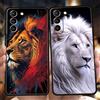 NONE Il Leone Custodia per Samsung Galaxy S24 S23 S22 S20 S21 FE Ultra S24 S23 S10 S10E S9 S8 Plus 5G Copertura Del Telefono In Silicone Fundas Capas