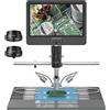 Andonstar Trinoculare HDMI USB Microscopio digitale AD249SM 2000X 10.1 "IPS LCD per strumento di saldatura elettronica per controllo saldatura PCB