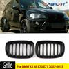 MagicKit Griglia per cofano anteriore per Auto griglie per reni griglia da corsa accessori per Auto coppia per BMW X5 X6 E70 E71 2007-2013 griglia nera opaca per Auto