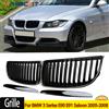 MagicKit Griglie Del Radiatore Per BMW Serie 3 E90 E91 Berlina 2005-2008 Nero Lucido Rene Anteriore Grill Auto Accessori Auto