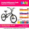 HILAND Bicicletta BMX per bambini Hiland Freestyle da 20 pollici, livello principiante ai ciclisti avanzati con giroscopio a 360 gradi e 4 picchetti, biciclette per bambini