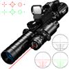 Bestsight Cannocchiale 3-9X32 EG 3 in 1 Combo per Caccia con Illuminazione Rossa e Verde e Mirino Olografico a 4 Reticoli con Punto Rosso e Verde