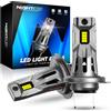 NIGHTEYE H7 Fari LED 20000LM Canbus Mini Size H7 Lampadine 60W 6500K Bianco Plug and Play Luci per auto con ventilatore Faro
