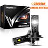 NIGHTEYE H7 35000LM LED Canbus H4 H11 H8 H9 9005 HB3 9006 HB4 luci per auto Super luminose 80W 6500K lampadine per fari Mini dimensioni bianche