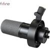 FIFINE Microfono dinamico FIFINE USB/XLR con supporto antiurto, Touch-mute, jack per cuffie e controllo del Volume, per PC o registrazione della scheda audio-K688