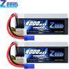 ZEEE 2 pezzi Zeee 6S 4000mAh FPV Drone Batteria 22.2V 100C Lipo Batteria EC5 Spina per RC Racing Hobby Aereo Elicottero RC Modello Parti