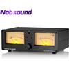Douk Audio Nobsound Doppio VU analogico Display da pannello DB Amplificatore a 2 vie / Altoparlante Audio Switcher Box Selettore Visualizzatore di spettro musicale
