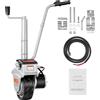 SucceBuy Ruota Jockey per rimorchio 12V con carrello per rimorchio elettrico da 5000 libbre con velocità di 22 piedi/min e altezza regolabile per roulotte in movimento
