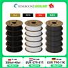 KINGROON Filamento stampante 3D PLA PETG TPU ABS 5KG Fascio Nero Bianco Grigio 1,75mm Senza bolle Plastica 5 rotoli 1 kg, Bobina casuale