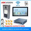 HIKVISION KIT videocitofono POE multilingue originale HIKVISION, include DS-KV8113-WME1(C) e DS-KH6350-WTE1 e switch PoE
