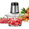 DayPlus 2L Elettrico Cibo Chopper Verdure Chopper Piccolo Robot Da Cucina Tritacarne Mixer Elettrico Dicer con 2 Velocità Tritacarne