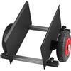 SucceBuy Carrello mobile per terreni Dolly con lastre di pannelli da 600 libbre con ruote pneumatiche Morsetto regolabile per la movimentazione di materiali in fogli per cartongesso