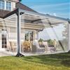 GKXLH Telo impermeabile trasparente Teli in PVC Baldacchino in vinile trasparente Tenda per veranda esterna Copertura protettiva antivento resistente