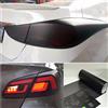 NONE Nero opaco Automobili Luce per auto Faro Fanale posteriore Tinta Pellicola in vinile Adesivo per fumo Fogna Lampada posteriore Accessori per auto