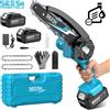 SEESII 6''Mini motosega a batteria 15.2cm Sega elettrica ricaricabile per la lavorazione del legno Sega da potatura da giardino per Makita 18V Batteria pin